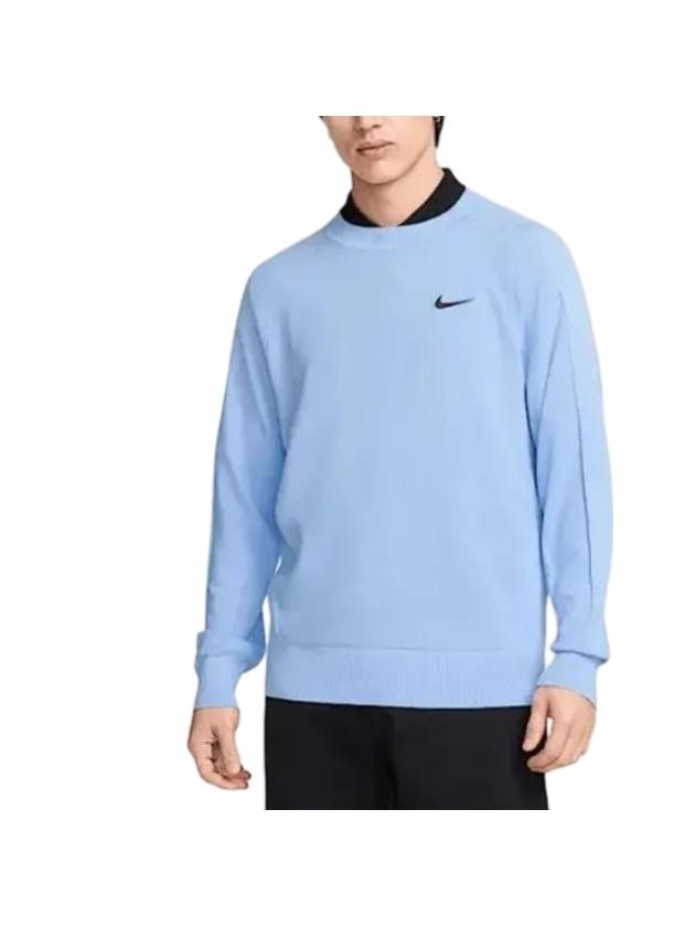 Men's Tour Golf Knit Top Blue - NIKE - BALAAN 1