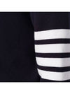 4 Bar Armband Milano Stitch Knit Top Navy - THOM BROWNE - BALAAN 5