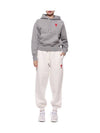 Heart Logo Jogger Pants White - AMI - BALAAN 4