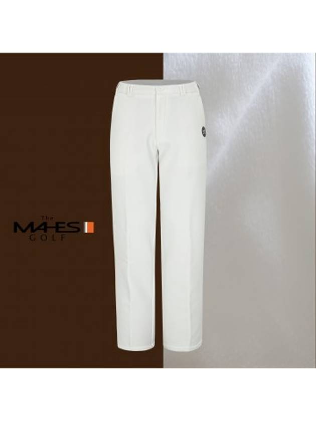 Pants White MEN Orange Label Brushed Bonding Stretch Pants Homme GPM7086 - MAHES - BALAAN 1