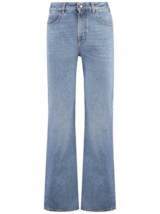 Denim Straight Pants CHC24SDP03157470 P24 FOGGY BLUE - CHLOE - BALAAN 2