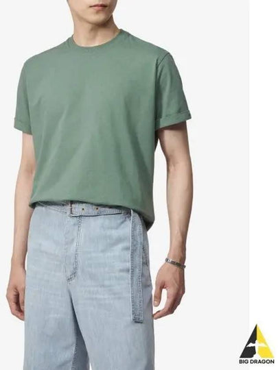 Cotton Short Sleeve T-Shirt Green - BOTTEGA VENETA - BALAAN 2