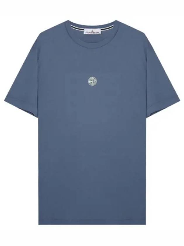 Compass logo lettering print t shirt men s short sleeve - STONE ISLAND - BALAAN 1