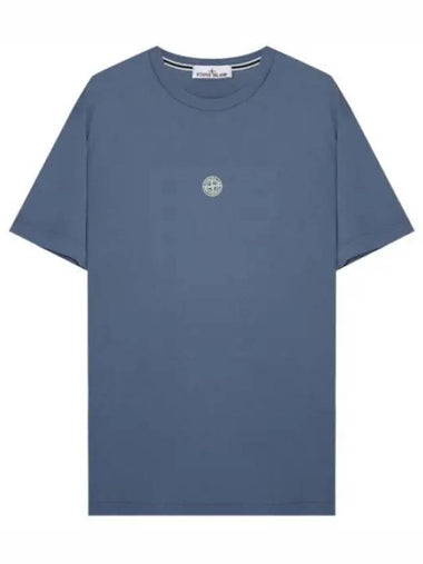 Compass logo lettering print T shirt - STONE ISLAND - BALAAN 1