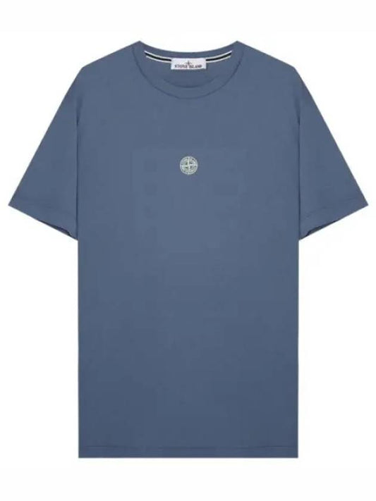 Compass logo lettering print t shirt men s short sleeve - STONE ISLAND - BALAAN 1