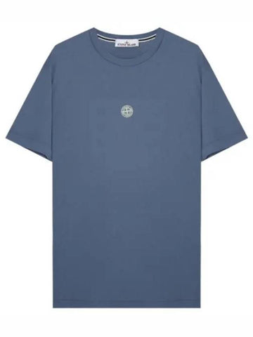 Compass logo lettering print t shirt short sleeve tee - STONE ISLAND - BALAAN 1