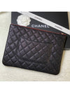 Medium Classic Clutch Bag Caviar Leather & Gold Black - CHANEL - BALAAN 3