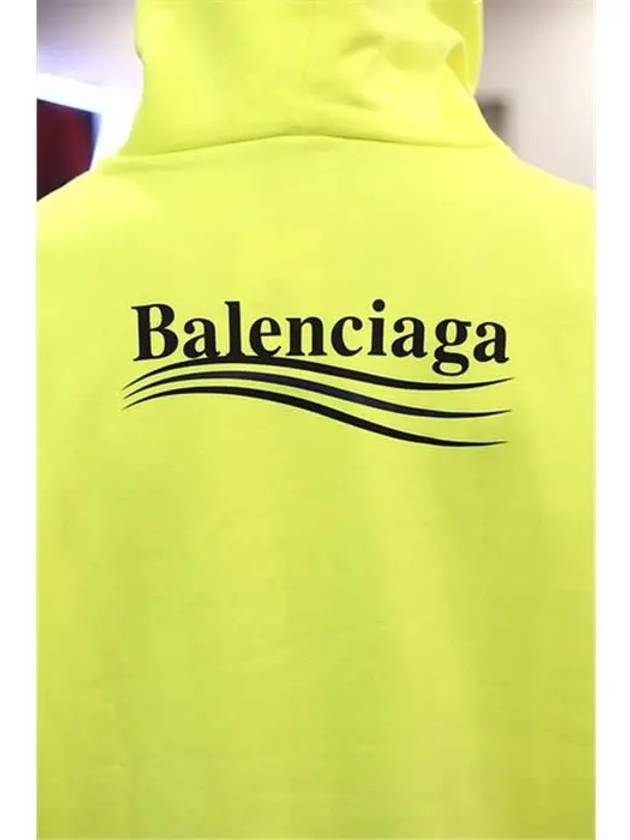 Men's Political Wave Logo Hoodie Neon - BALENCIAGA - BALAAN 11