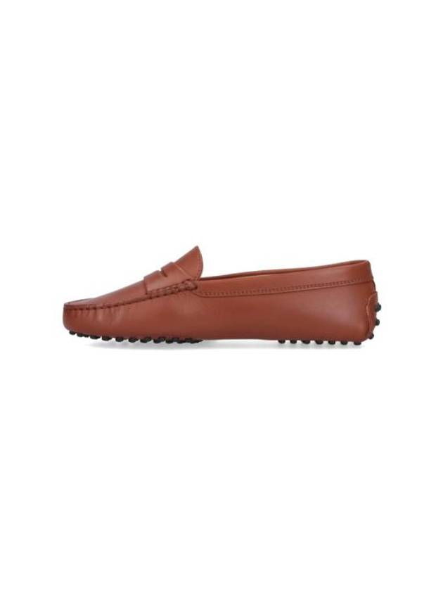 Gommino Leather Moccasin Loafers Brown - TOD'S - BALAAN 4