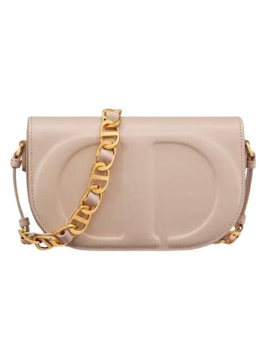 CD Signature Strap CD Embossed Calfskin Cross Bag Beige - DIOR - BALAAN 1