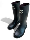 Boots Caoutchouc Black - CHANEL - BALAAN 2