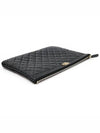 A84406 Black Grained Calfskin Gold Metal Boy New Medium Clutch 29th - CHANEL - BALAAN 4