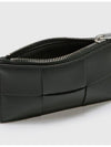 Intrecciato Zipper Card Wallet Black - BOTTEGA VENETA - BALAAN 4