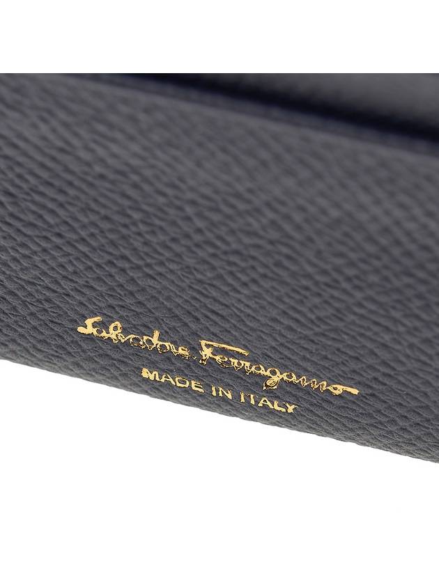 Gancini Card Wallet Blue - SALVATORE FERRAGAMO - BALAAN 8