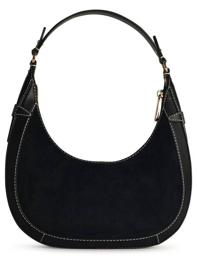 Michael Kors 'Preston' Black Leather Shoulder Bag - MICHAEL KORS - BALAAN 3