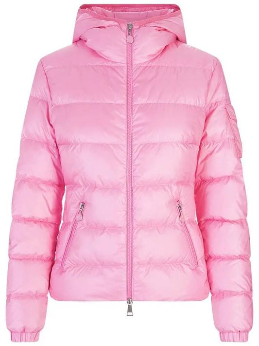 GLES hooded padded jacket neon pink 1A000 10 595ZZ 538 - MONCLER - BALAAN 2