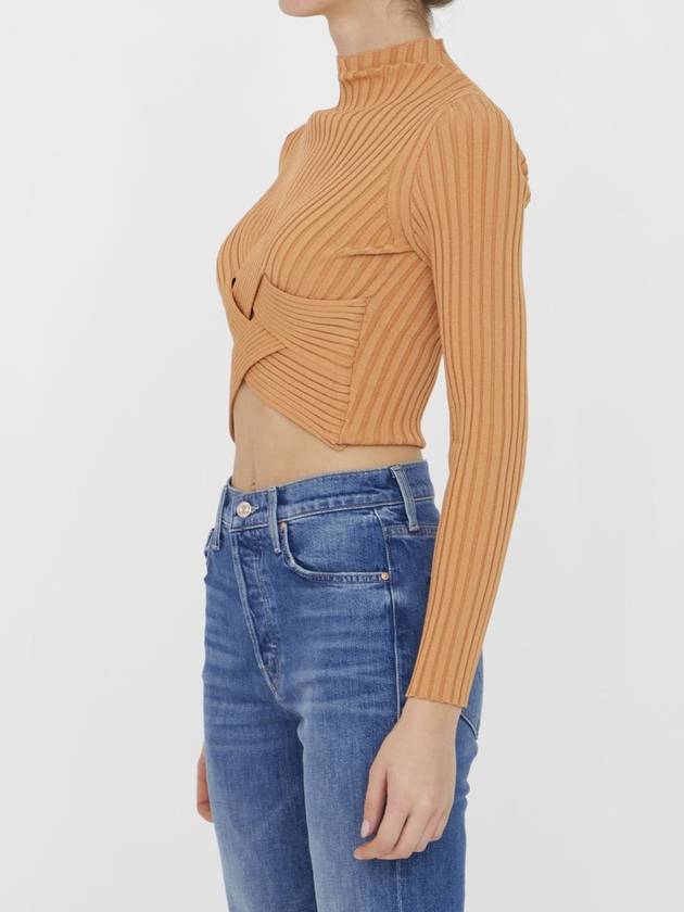 23 ss Crop Ribbed Jumper 6K02593S23752545 B0020168731 - STELLA MCCARTNEY - BALAAN 3