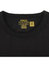 Men's Red Pony Embroidery Short Sleeve T-Shirt Black - POLO RALPH LAUREN - BALAAN 5