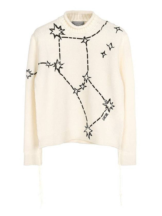 Logo Wool Knit Top White - DIOR - BALAAN 2