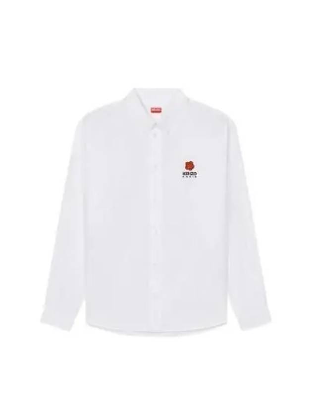 Boke Flower Casual Long Sleeve Shirt White - KENZO - BALAAN 2