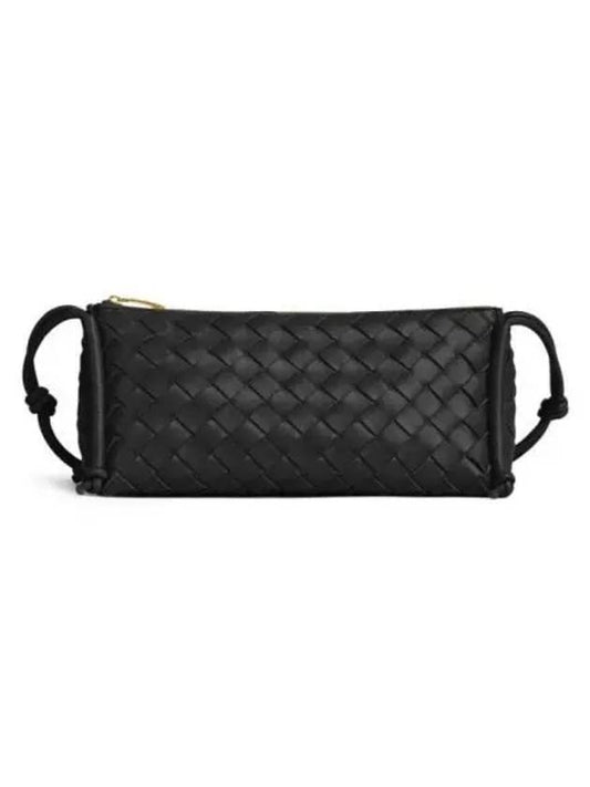 Intrecciato Nappa Leather Shoulder Bag Black - BOTTEGA VENETA - BALAAN 2