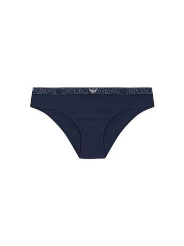 UNDERWEAR Women s Glitter Logo Banding Cotton Briefs Marine 270896 - EMPORIO ARMANI - BALAAN 1