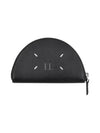 Micro Halfmoon Leather Pouch Bag Black - MAISON MARGIELA - BALAAN 2