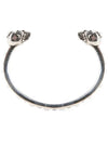 Twin Skull Cuff Bracelet Silver - ALEXANDER MCQUEEN - BALAAN 5