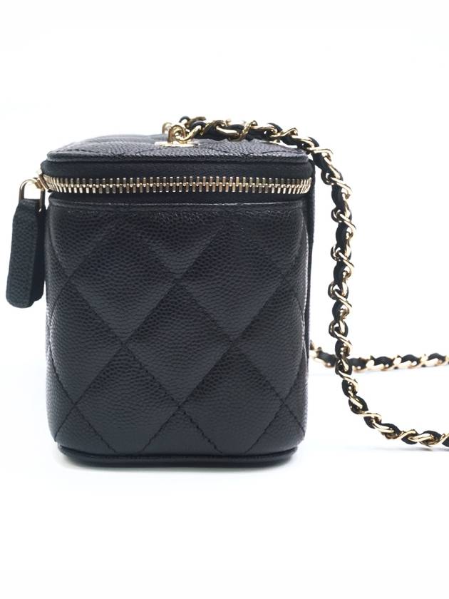 Classic Caviar Vanity Cross Bag Gold Plated Black - CHANEL - BALAAN 6