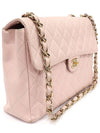 A11869 Pink caviar gold chain one flap classic jumbo large shoulder bag 7th unit - CHANEL - BALAAN 2