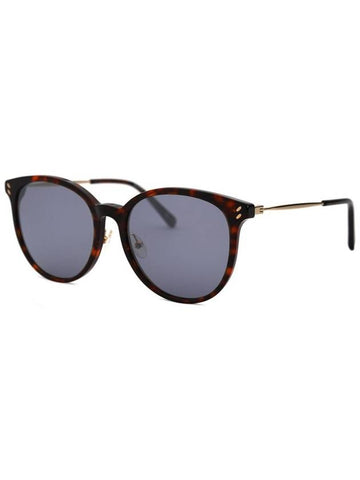 Stella McCartney SC0178SK 002 officially imported round horn rimmed mirror luxury sunglasses - STELLA MCCARTNEY - BALAAN 1