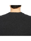 Crew Neck Lambswool Knit Top Charcoal - DRUMOHR - BALAAN 8