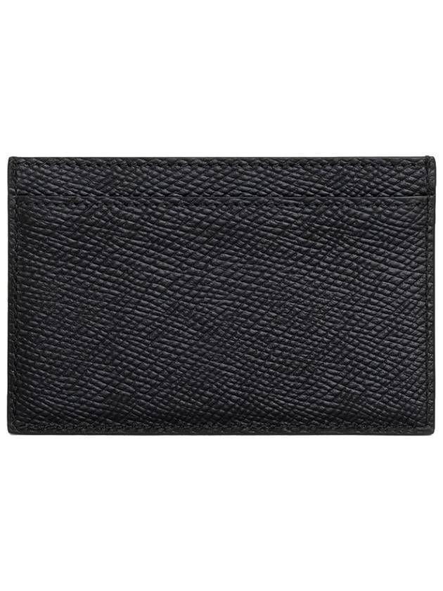 Logo Grain Card Wallet Black - CELINE - BALAAN 4