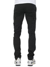 Men's Wappen Patch Cargo Straight Pants Black - STONE ISLAND - BALAAN 6