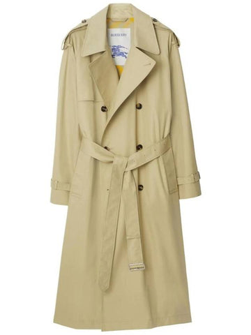 Castleford Long Trench Coat Hunter - BURBERRY - BALAAN 1