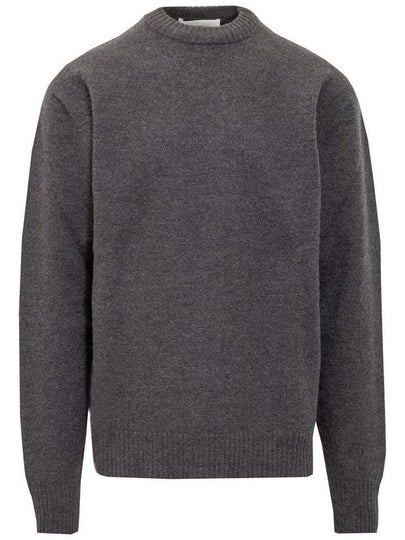 Crewneck Wool Knit Top Ash Grey - JIL SANDER - BALAAN 2