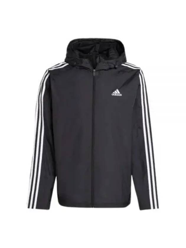 Essentials 3S Woven Windbreaker Black - ADIDAS - BALAAN 2