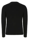 Heart Logo Patch Knit Top Black - AMI - BALAAN 3