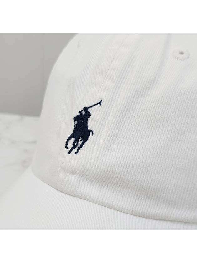 Embroidered Pony Ball Cap White - POLO RALPH LAUREN - BALAAN 5