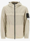 Garment Dyed Crinkle Reps R-Nylon Windbreaker Sand - STONE ISLAND - BALAAN 2