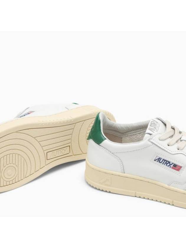 Medalist Green Tab Leather Low Top Sneakers White - AUTRY - BALAAN 6