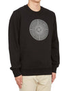 Men's Industrial One Print Sweatshirt Black - STONE ISLAND - BALAAN 4