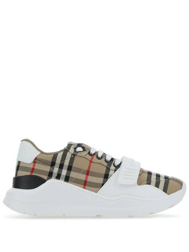 Vintage Check Suede Leather Sneakers Archive Beige - BURBERRY - BALAAN 2