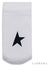 Black Star Logo Socks White - GOLDEN GOOSE - BALAAN.