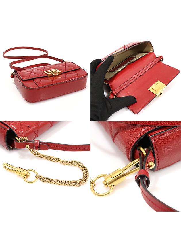 BB604DB08Z Red Goat Skin Quilted Mini Pocket Cross Bag 2WAY - GIVENCHY - BALAAN 5