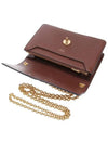 Women's Darley Leather Chain Small Shoulder Bag Brown - MULBERRY - BALAAN 5