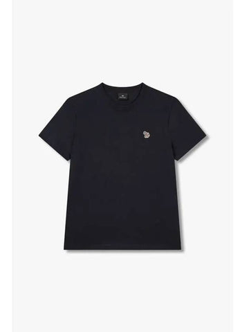 PS slim fit zebra patch t shirt navy - PAUL SMITH - BALAAN 1