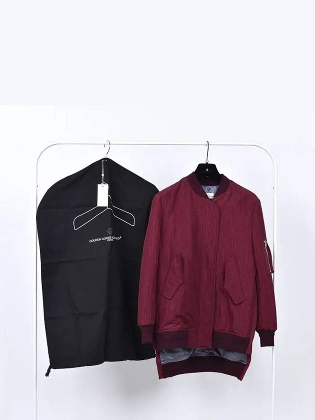 Burgundy Shining Bomber Jacket - GOLDEN GOOSE - BALAAN 8