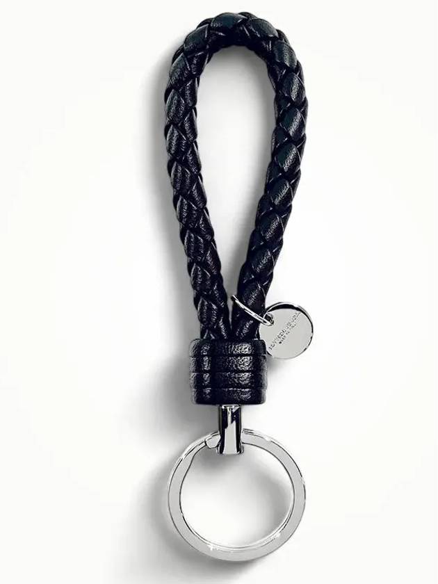 Intrecciato Leather Key Holder Tourmaline - BOTTEGA VENETA - BALAAN 2