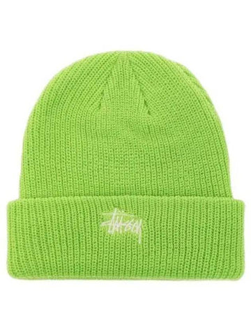 1321019 Embroidered logo basic cuff beanie 1207756 - STUSSY - BALAAN 1